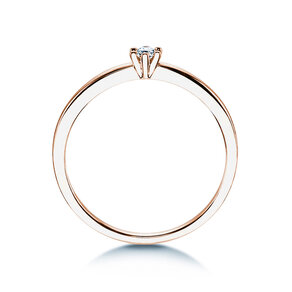 Solitärring Classic Petite in Roségold