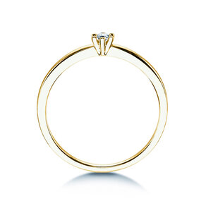 Solitärring Classic Petite in Gelbgold