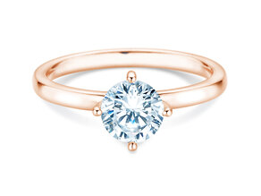 Solitärring Compass in 9K Roségold mit Diamant 1,00ct