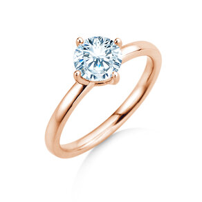 Solitärring Compass in 9K Roségold mit Diamant 1,00ct