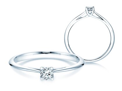 Solitärring Delight in Silber 925/- mit Diamant 0,15ct H/SI