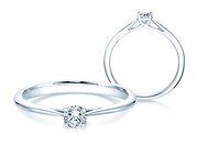 Solitärring Delight in 9K Weißgold mit Diamant 0,25ct
