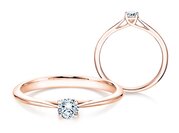 Solitärring Delight in Roségold