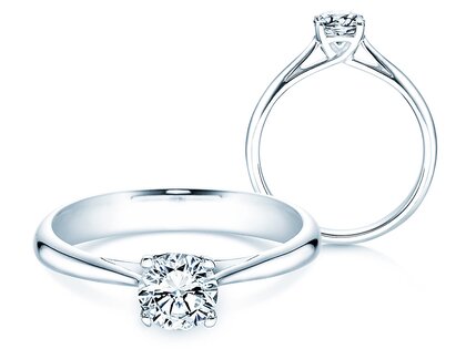 Solitärring Delight in 9K Weißgold mit Diamant 0,75ct
