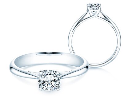 Verlobungsring Delight in 14K Weißgold mit Diamant 0,75ct