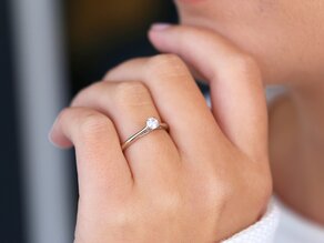 Solitärring Delight in Silber