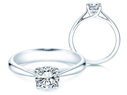 Solitärring Delight in 9K Weißgold mit Diamant 1,00ct