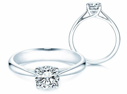 Solitärring Delight in 14K Weißgold mit Diamant 1,00ct