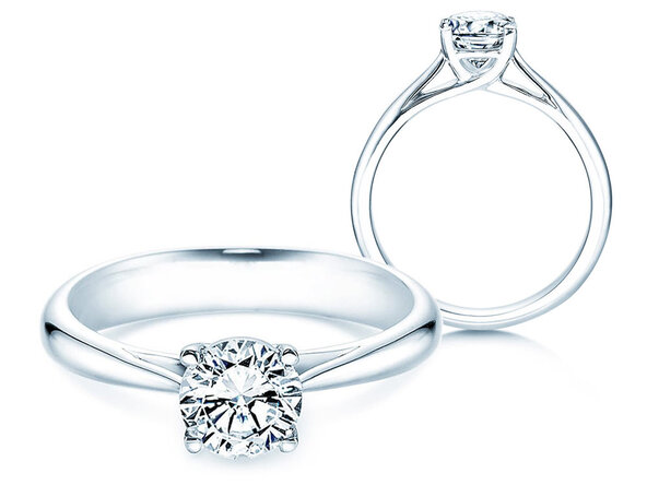 Solitärring Delight in 9K Weißgold mit Diamant 1,00ct