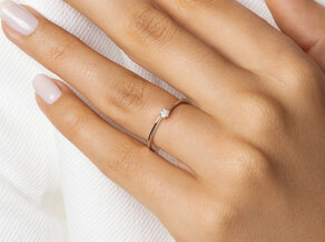 Solitärring Devotion in Silber 925/- mit Diamant 0,05ct G/SI