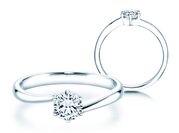 Solitärring Devotion in 9K Weißgold mit Diamant 0,50ct