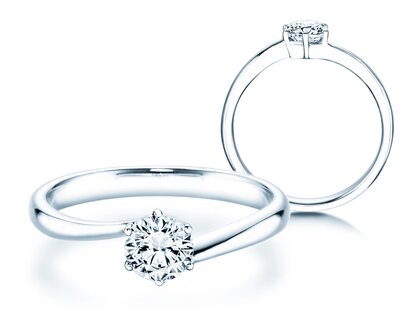 Solitärring Devotion in 14K Weißgold mit Diamant 0,50ct
