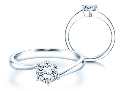 Verlobungsring Devotion in 14K Weißgold mit Diamant 0,75ct
