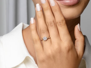 Solitärring Devotion in 9K Weißgold mit Diamant 1,00ct