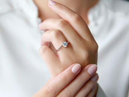 Solitärring Devotion in 9K Weißgold mit Diamant 0,75ct