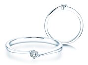 Solitärring Devotion in Silber 925/- mit Diamant 0,05ct G/SI