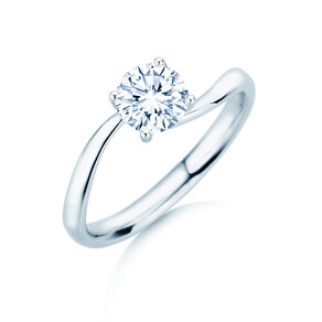 Solitärring Devour in 9K Weißgold mit Diamant 1,00ct