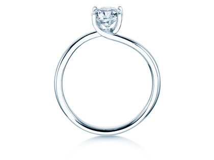 Solitärring Devour in 9K Weißgold mit Diamant 1,00ct