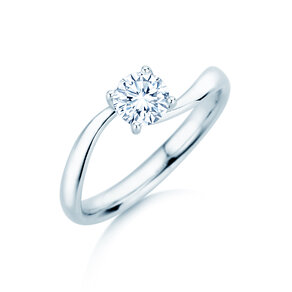 Solitärring Devour in 9K Weißgold mit Diamant 0,75ct