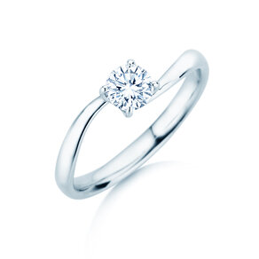 Solitärring Devour in 9K Weißgold mit Diamant 0,50ct