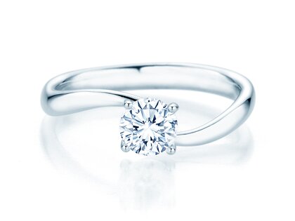 Solitärring Devour in 9K Weißgold mit Diamant 0,75ct
