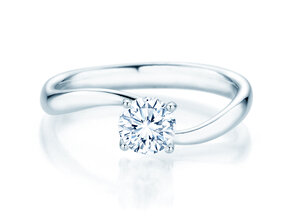 Solitärring Devour in 9K Weißgold mit Diamant 0,75ct