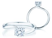Solitärring Devour in 9K Weißgold mit Diamant 1,00ct