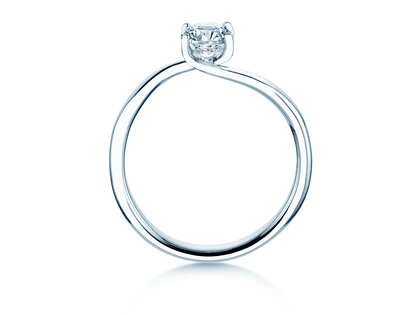 Solitärring Devour in 9K Weißgold mit Diamant 0,75ct