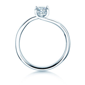 Solitärring Devour in 9K Weißgold mit Diamant 0,75ct