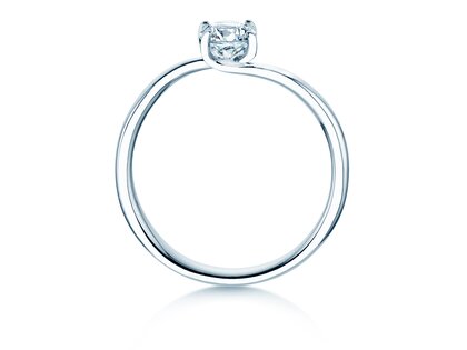 Solitärring Devour in 9K Weißgold mit Diamant 0,50ct