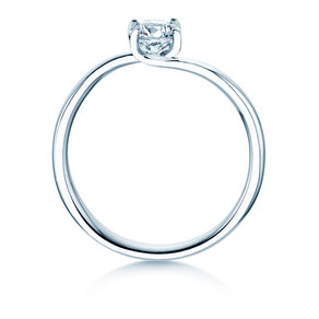 Solitärring Devour in 9K Weißgold mit Diamant 0,50ct