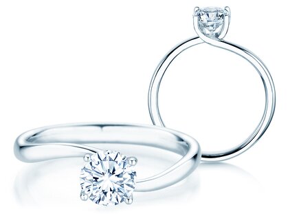 Verlobungsring Devour in 14K Weißgold mit Diamant 1,00ct