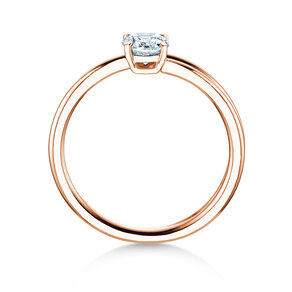 Solitärring Eclipse in 9K Roségold mit Diamant 0,50ct
