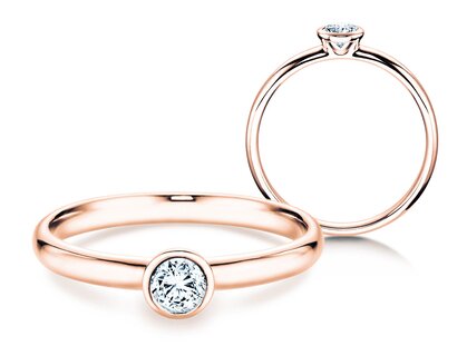 Solitärring Eternal in Roségold