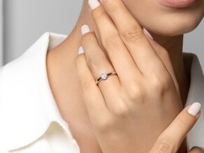 Solitärring Eternal in 9K Weißgold mit Diamant 0,25ct