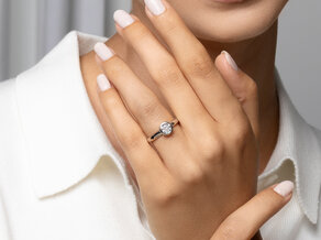 Solitärring Eternal in 9K Weißgold mit Diamant 0,75ct