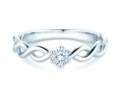 Solitärring Evoke in 9K Weißgold mit Diamant 0,25ct