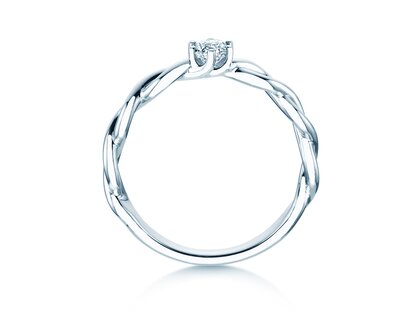 Solitärring Evoke in 9K Weißgold mit Diamant 0,25ct