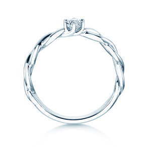 Solitärring Evoke in 9K Weißgold mit Diamant 0,25ct