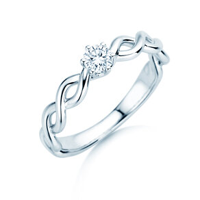 Solitärring Evoke in 9K Weißgold mit Diamant 0,25ct