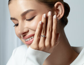 Solitärring Evoke in 9K Weißgold mit Diamant 0,25ct