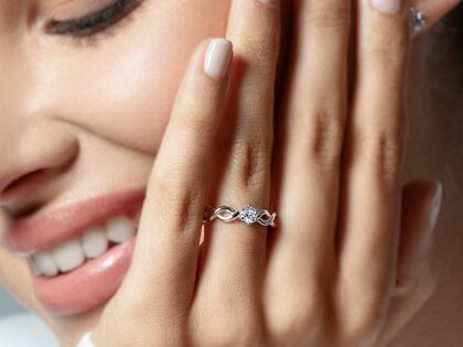 Solitärring Evoke in 9K Weißgold mit Diamant 0,25ct