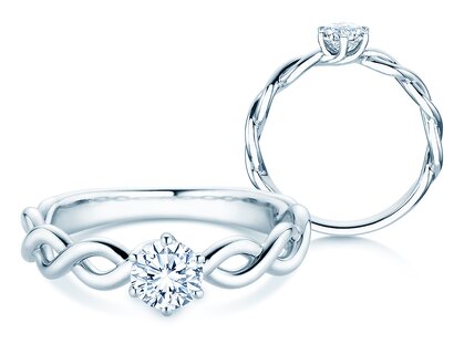 Solitärring Evoke in 14K Weißgold mit Diamant 0,50ct