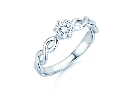 Solitärring Evoke in Silber