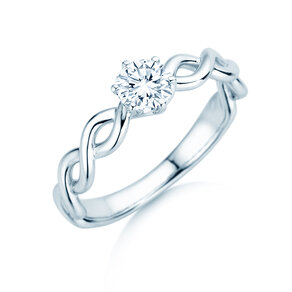 Solitärring Evoke in Silber