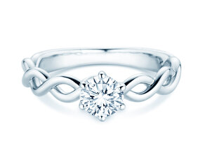 Solitärring Evoke in 9K Weißgold mit Diamant 0,75ct