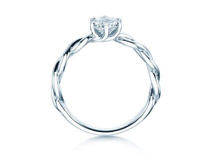 Solitärring Evoke in 9K Weißgold mit Diamant 0,75ct