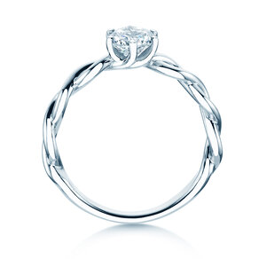Solitärring Evoke in 9K Weißgold mit Diamant 0,75ct