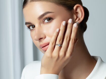 Solitärring Evoke in 9K Weißgold mit Diamant 0,75ct