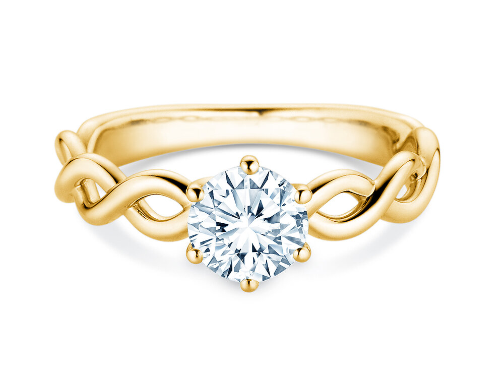 Solitärring Evoke in 14K Gelbgold mit Diamant 2,00ct G/SI